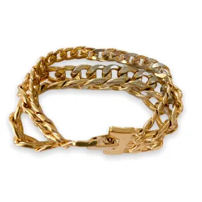 Triple Chain Chainlink Bracelet