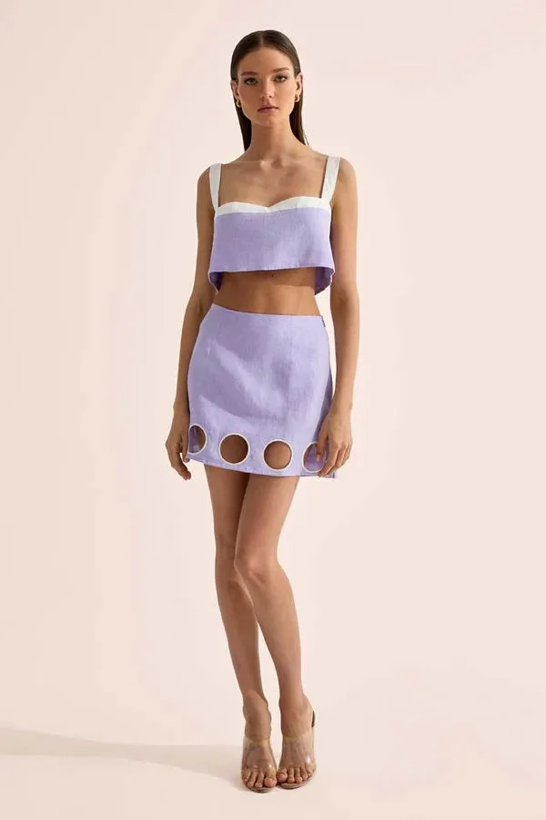 Twiggy Crop Top Periwinkle