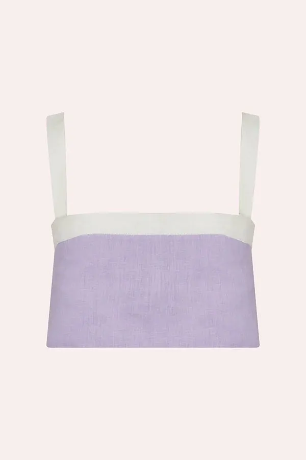 Twiggy Crop Top Periwinkle