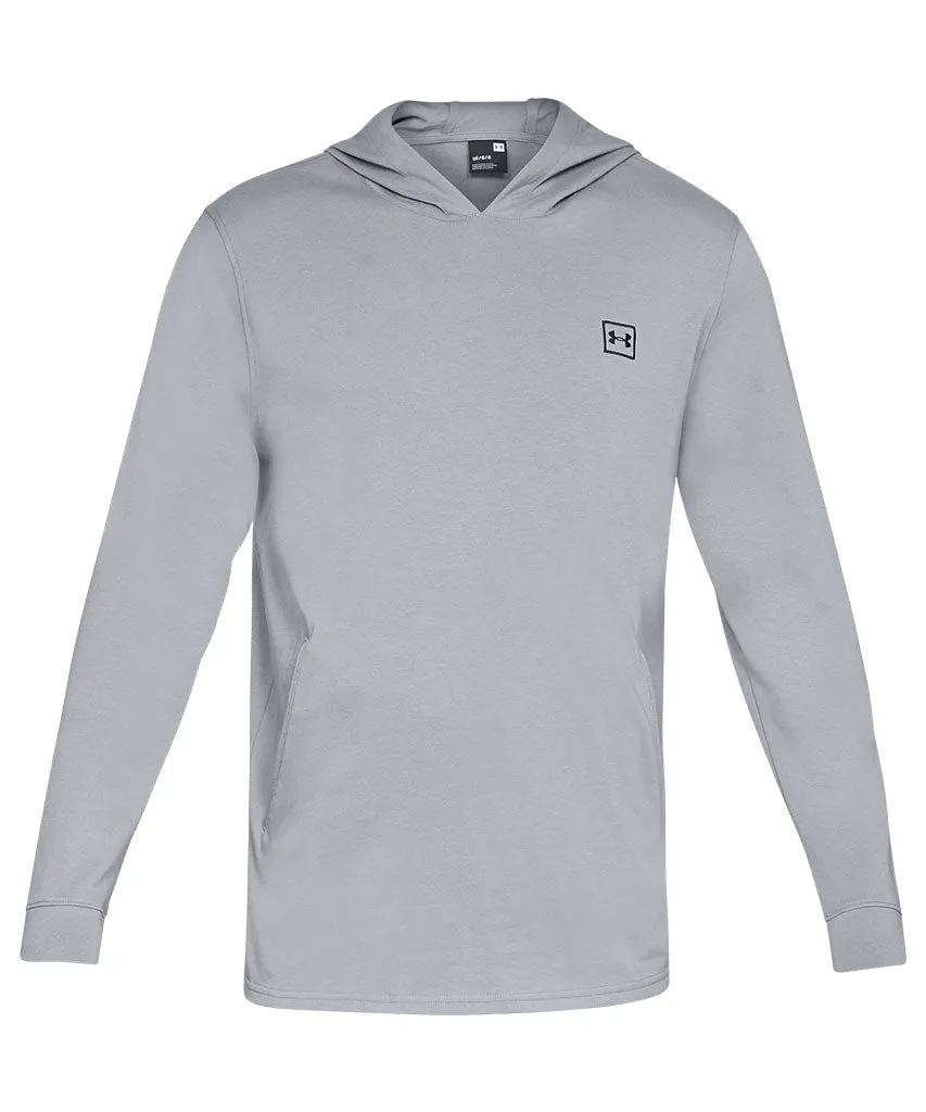 UNDER ARMOUR ADULT RIVAL JERSEY HOODIE - GREY