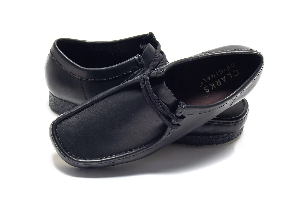 Wallabee Black Leather