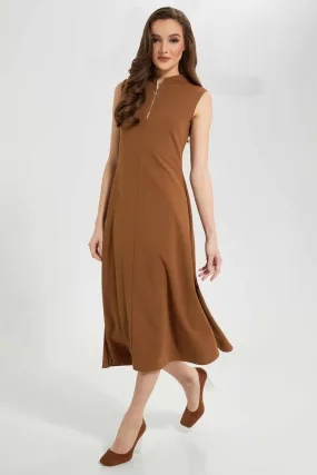 Women Brown Maxi Dress