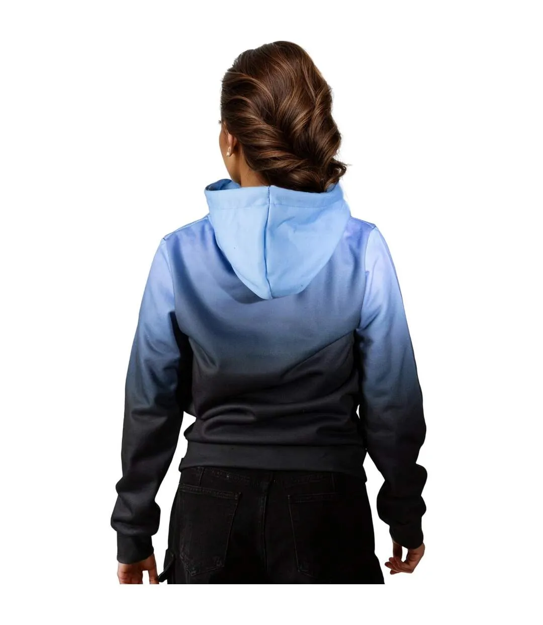 Womens/ladies fade scribble hoodie seafoam Hype