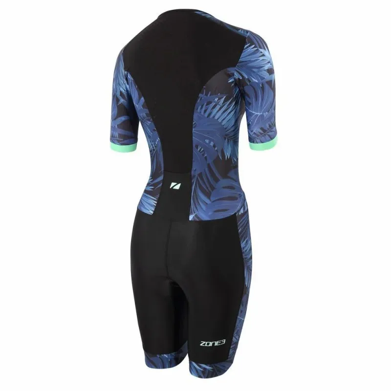 ZONE3 ACTIVATE PLUS TRISUIT SS TROPICAL PALM FOR WOMEN'S